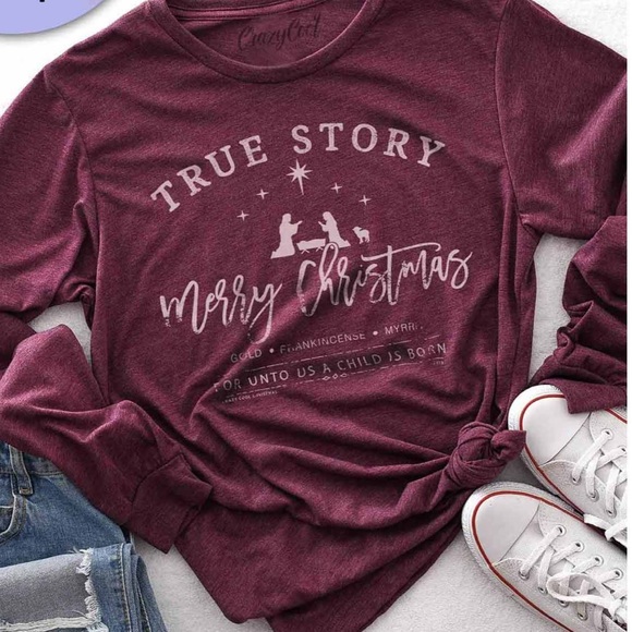 Crazy Cool Threads True Story Long Sleeve - Picture 1 of 4